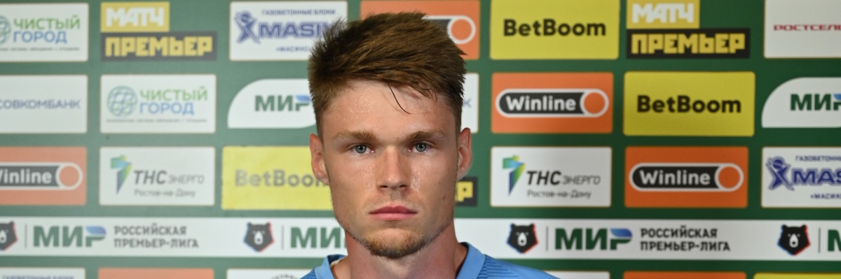 Denis Adamov is the best player of the match with Rostov