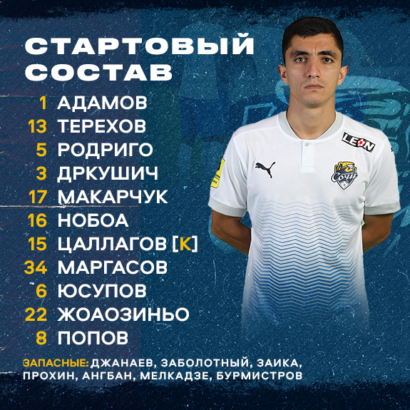Playing in white: the squad for the match with CSKA!