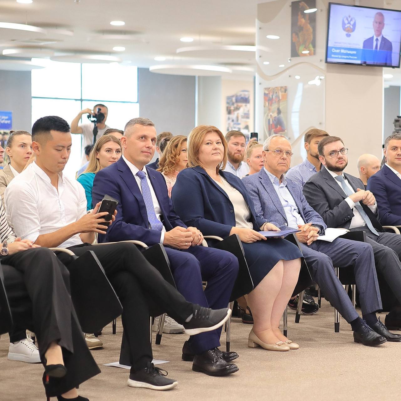 Alexander Kim, head of the development department of FC Sochi, attended the opening of the new academic year at RIOU