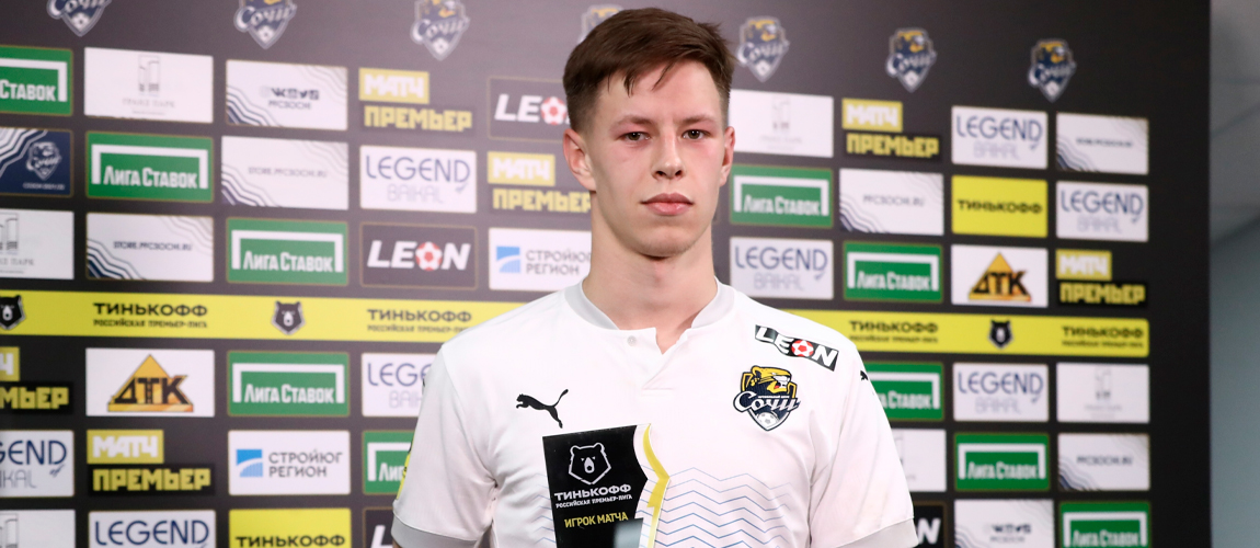 Danila Prokhin – the best player of the match with Lokomotiv